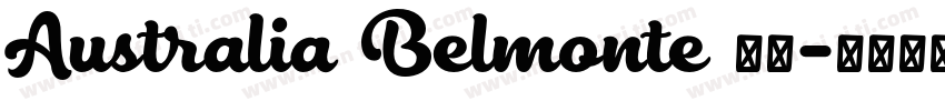 Australia Belmonte 字体字体转换